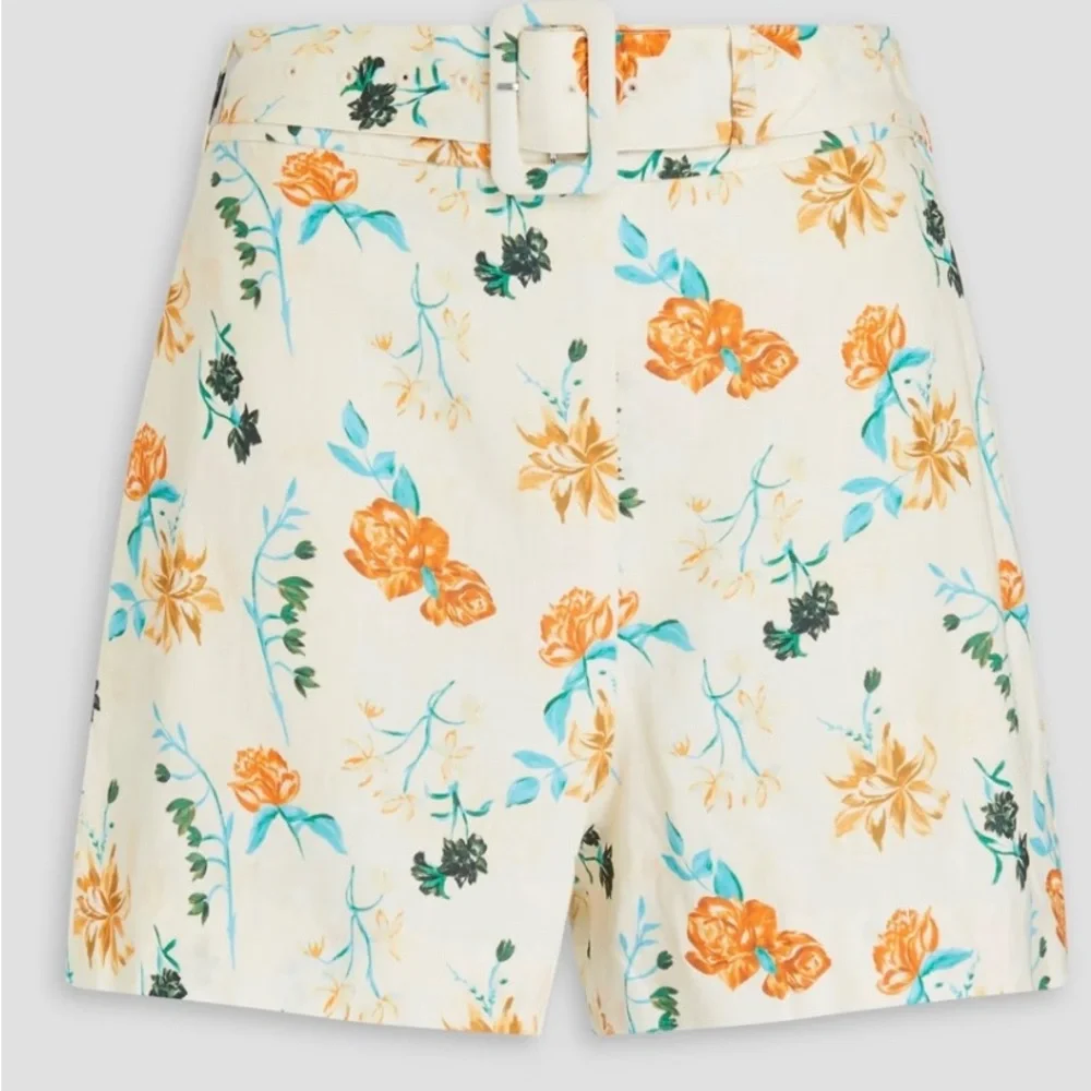 Solid and Striped The Renata belted floral-print linen-blend shorts NWT - Picture 3 of 3